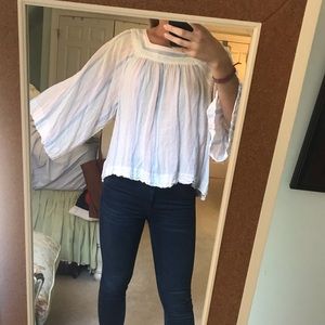 GAP pastel flowy top